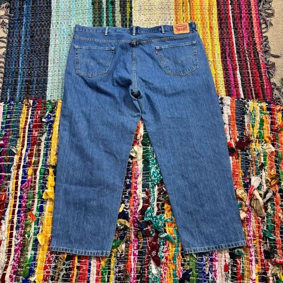 LEVI size 50x30 Classic Blue Men's Jeans 550 - Picture 8 of 11
